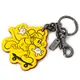 COACH 米奇造型皮革鑰匙圈/吊飾-黃 FV5986900