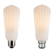 4w LED B22, E27 ST60 Pear Globe Warm White 3000k