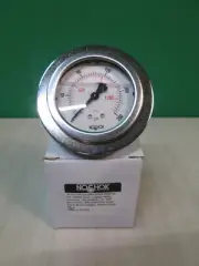 New NOSHOK 25-911-200-PSI/KPA SSFR-PMC-SL 2.5" 304SS 1/4" NPT Back Conn Gauge