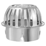 Dome Gutter Guard Filter, 304 Stainless Steel Downspout Strainer, 3.9-4.1"