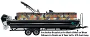 Mosaic Tile Triangles Grunge Graphic Kit Decal Fishing Boat Wrap Pontoon Vinyl