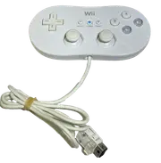 Genuine Nintendo White Wii / Wii U Classic Controller Remote NES SNES Mini (Preowned)