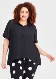 [Taking Shape] Taking Shape Chiffon Summer Shirt Size 20 in - Plus Size Women's Tops & T Shirts