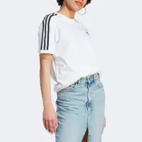 在飛比找蝦皮商城優惠-ADIDAS 女 3 STRIPES TEE 短袖 上衣 基