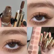 Eyeshadow Cream Liquid Eyeshadow Coffee Shadow Shimmer Matte Nude Color Beauty |