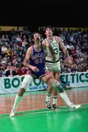 Rich Kelley Phoenix Suns defends boxes out Rick Robey Boston Celti- Old Photo