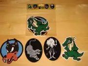 Jerry Garcia GUITAR STICKERS PACK Wolf Tiger Rosebud Alligator Grateful Dead