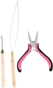 Ipetboom 3pcs Hair Extension Tool Kit Bead Roller Tool Lightweight Durable Accessories
