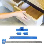 Adjustable Cabinet Hardware Jig Portable Drill Guide Punch Locator for Handles