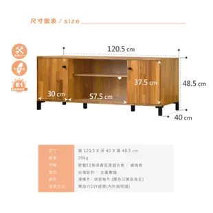 《HOPMA》工業風二門電視櫃 台灣製造 視聽櫃 電器櫃 展示架 收納櫃 儲藏櫃 (4.4折)