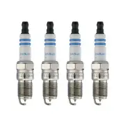 Set 4 Bosch Double Iridium Spark Plugs Gap 050 (1.3mm) For Ford Mercury Merkur (for: Ford)