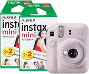 [instax] Fujifilm Mini 12 Instant Camera with 40 Shot Film Pack - Lilac Purple