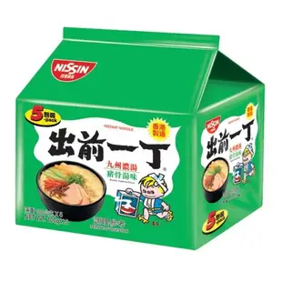 即期良品-【日清】出前一丁速食麵袋裝(麻油味/九州濃湯豬骨湯味/黑蒜油豬骨湯味/北海道味噌豚骨湯味)-效期20240510