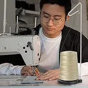 Ysyaxsyt Single Cone Spool Stand Alone Cast Iron Thread Stand Thread Holder Fits for Sewing Embroidery, Thread Holder
