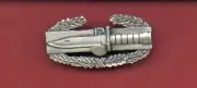 Army Combat Action Badge showing Knife and Wreath Genuine USA Made