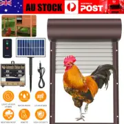 Automatic Chicken Solar Coop Door Opener Timer Remote Control Auto Light Sensor