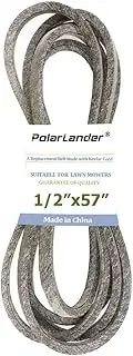 Lawn Mower Kevlar Deck Drive Belt 1/2 Inch x 57 Inch Replacement for Cub Ct MTD 954-04043B 754-04043 754-04043A 754-04043B 954-04043 954-04043A; Massey Ferguson 954-04043