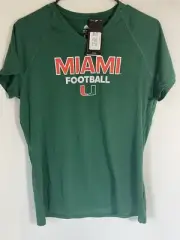 Adidas Womens Miami Football climalite tshirt size Small