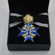 The blue Marx Medal of bravery of Rommel Prussian empire in World War I W Box