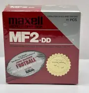 2 Minute Warning Factory Sealed New Floppy Disks Diskettes 3.5 in. Maxell MF2-DD