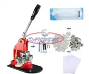 1-1/4" 32mm Badge Press Button Maker Machine 1000 Button Supplies Circle Cutter