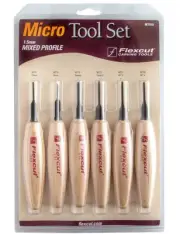 Carving Tools 1.5mm Mixed Profile Micro Tool Set of 6 MT910 | Fine Detail Woo...