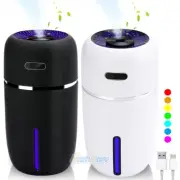 LED Mini Portable Car Humidifier Air Purifier Freshener Essential Oil Diffuser