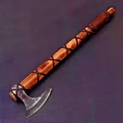 Custom Handmade Carbon Steel Viking Axe with Leather Sheath - Free Engraving AU