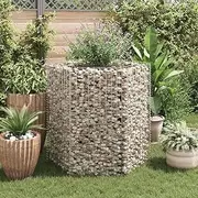 Raised Garden Bed, Elevated Planter Box Plant Container Hexagonal Gabion 100x90x100 cm