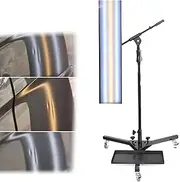 Car Dent Repair Tool LED Light, PDR Board Paintless 3 Stripe 6 Lights Dent Repair Checking Light Reflector Line Board for Auto Body Dent Removal