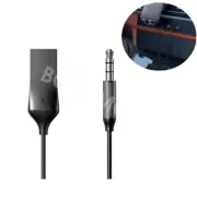 Wireless Bluetooth Receiver 3.5mm AUX Audio Stereo Hands Free Car Adapter Alloy (for: Ford)