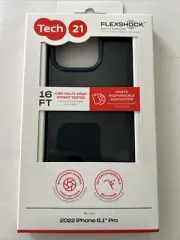 NEW Tech 21 EvoCheck FlexShock Case for Apple iPhone 14 Pro - BLACK - IN BOX