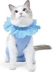 KIKNIN Cat Recovery Suit Kitten Surgery Recovery Suit for Cats After Surgery Spay Surgical Abdominal Wound Skin Diseases Pajama Suit