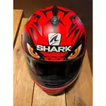 SHARK 99 紅惡魔 全罩式安全帽  碳纖維 9.5成新 XL號