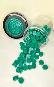 100 Count Hawkins Green Sealing Wax Beads