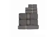 Kingtex 550gsm Cotton 7 Pce Towel Set Charcoal