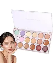 Color Concealer Palette - Corrective Makeup Palette, Cream Concealer Kit | Full Coverage Color Correctors, Blendable Camouflage, Multi Shade Concealer, Professional Makeup, Finish