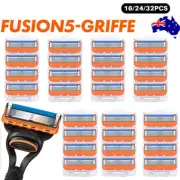 16-32 PCS 5 Proglide Shaving Razor Blades Refills Compatible for Gillette Fusion