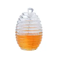 在飛比找蝦皮商城優惠-帶攪拌棒蜂蜜罐 蜂蜜瓶果汁果醬罐 透明玻璃蜂蜜罐 帶蓋子 玻