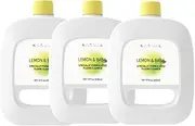 3-Pack Robot Mop Cleaning Solution Lemon and Basil Scent (930ml), Multi-Surface Floor Cleaner, Compatible with Narwal Freo, Freo X Ultra, J4, J3, J2