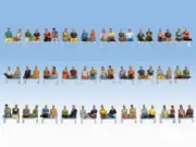 Seated Passengers (60) Mega Economy HO/OO Figure Set Noch 16072