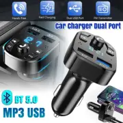 FM Transmitter Bluetooth MP3 Adapter Charger Handsfree Wireless Car Kit