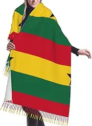 [DRTGEDS] Flag Of Ghana Scarfs For Women Fall Winter Scarves Pashmina Shawls And Wraps For All Season Christmas Gift