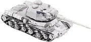 3D Metal Tank Model Kits 1:100 JS-2 Tank Military Armored DIY Model for Collection Unassembled Kit