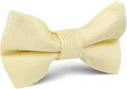 [OTAA] Canary Blush Yellow Weave Kids Bow Tie Yellow Canary Blush Yellow Weave Kids Bow Tie