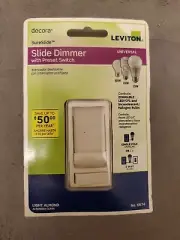 Leviton Dimmer LED/CFL/Incandescent Single-Pole Switch - Brand New