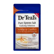Dr Teal's Pure Epsom Salt Soothe & Comfort - Oat Milk & Argan Oil 1.36kg