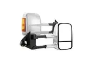 SAN HIMA Extendable Towing Mirrors for Nissan Navara D23 2015-On Chrome