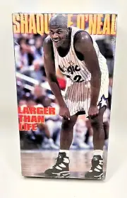 Shaquille O'Neal Larger Than Life VHS VCR Video Tape Movie CBS FOX Sports NEW