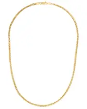14K Over Italian Silver Franco Chain Necklace